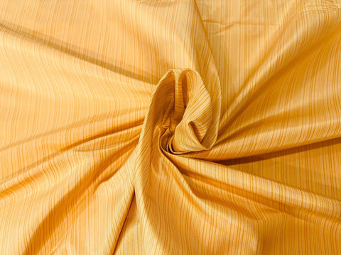 Christopher Norman's Golden Yellow Stripe Silk Taffeta Fabric