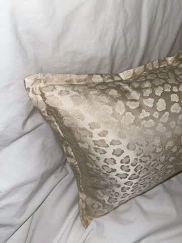 Beacon Hill Silk Jacquard Leopard Pillows by The House of Cedar Hall